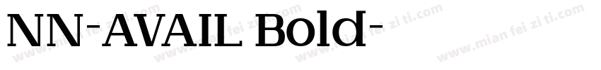 NN-AVAIL Bold字体转换